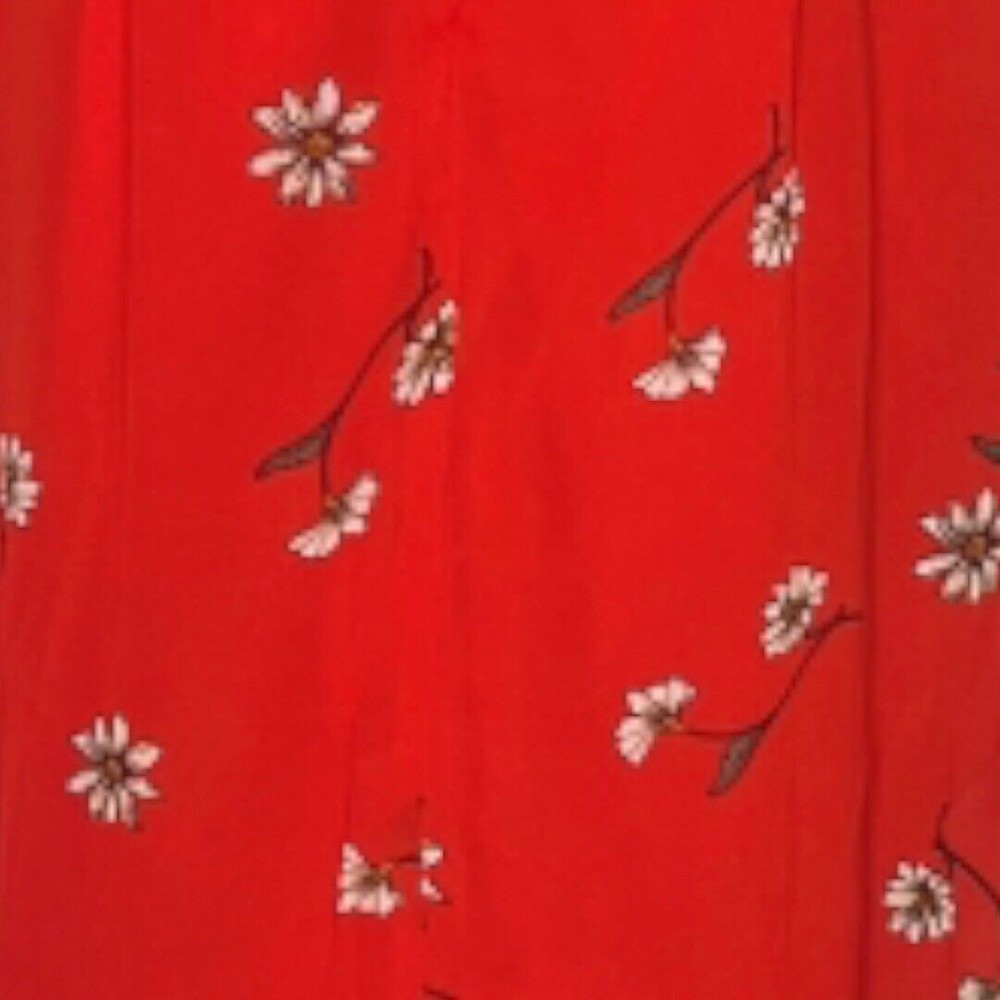 Lulus Women’s Fondest Desires Maxi Dress Red Floral Print Ruffled Size XL - Picture 6 of 10